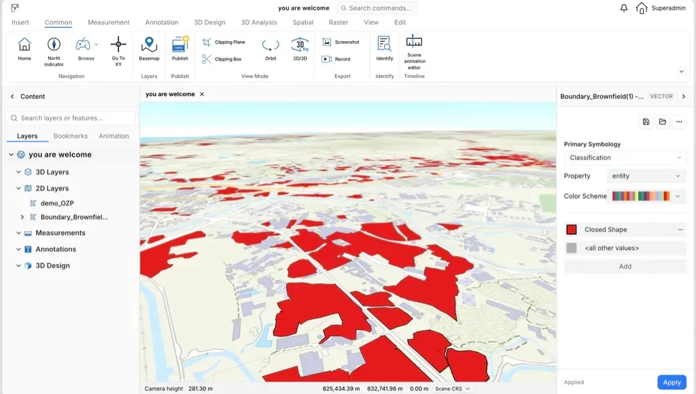 GeoTwin WebGIS 图层管理界面
